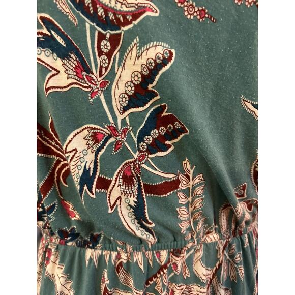 Loft Blue Maxi Tie Tassel Shoulder Dress Size S - Picture 3 of 5